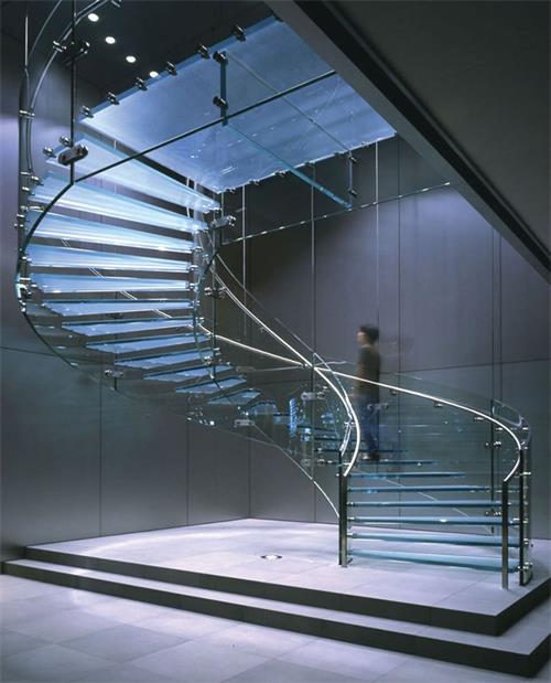 MORN Glass staircase Laminated Glass