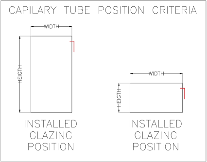 CAPILLARY TUBE -INSULATED GLASS