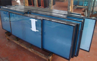 insulated glass with silk screen