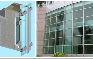 framed stick curtain wall -morn bm-glass curtain wall
