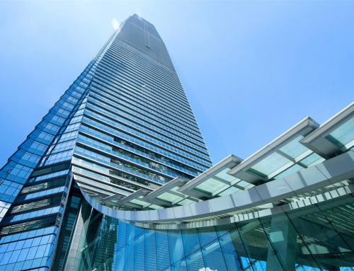 Glass panel design for skyscrapers glass facade