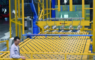 Float glass production line in China